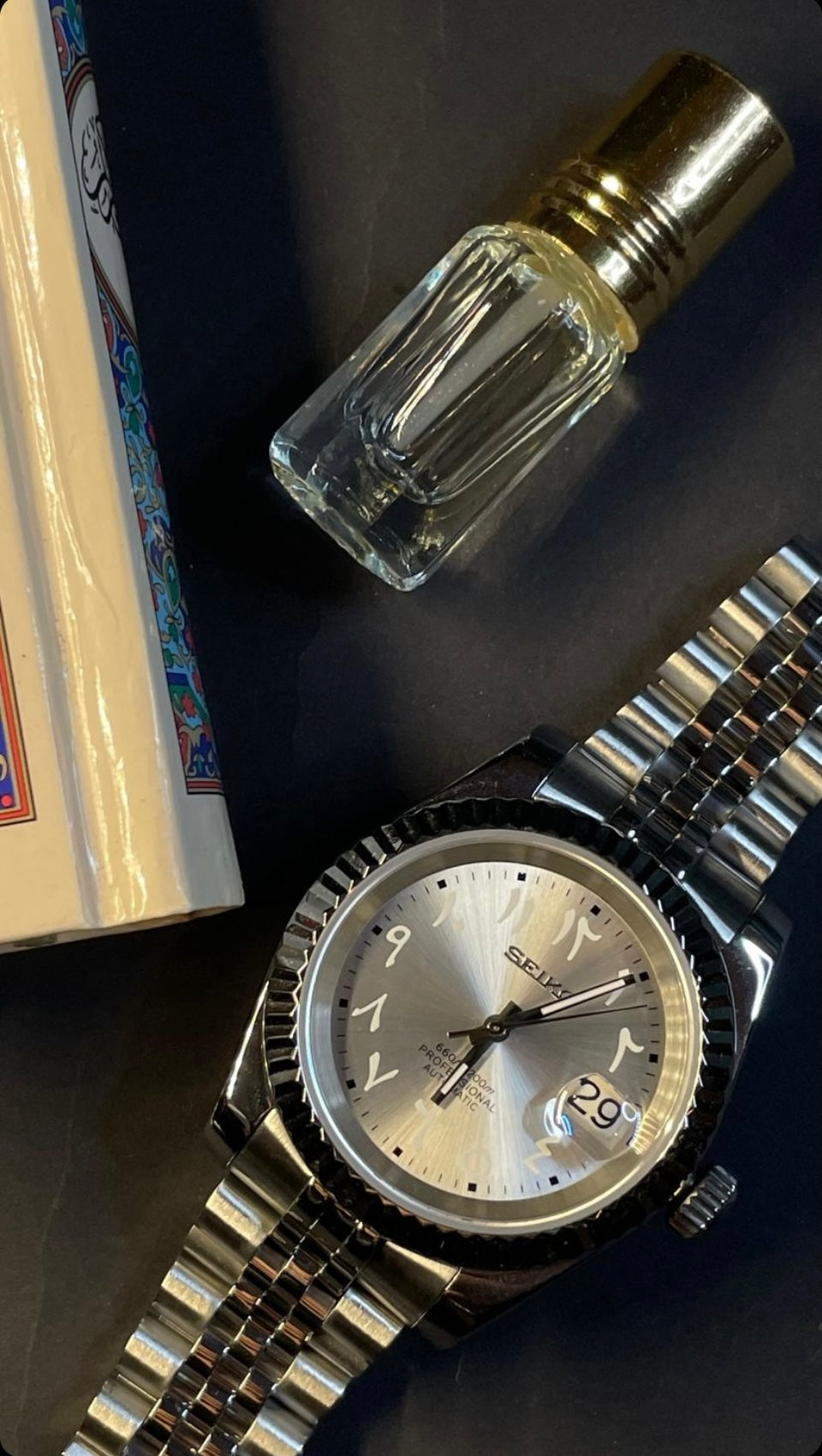SeikoJust - Silver Arabic