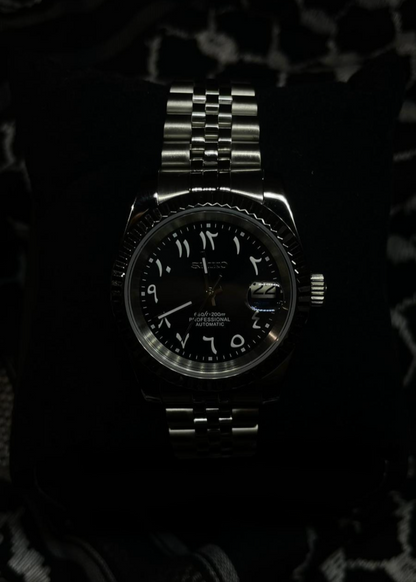 SeikoJust - Metallic Black Arabic