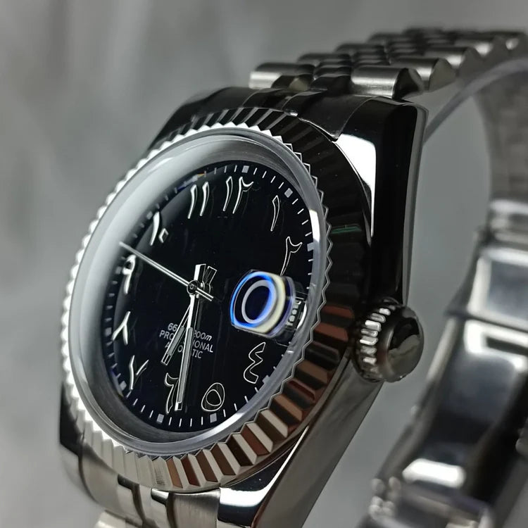 SeikoJust - Metallic Black Arabic