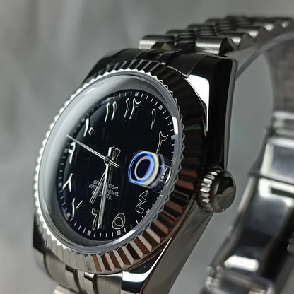 SeikoJust - Metallic Black Arabic