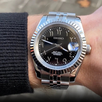 SeikoJust - Metallic Black Arabic