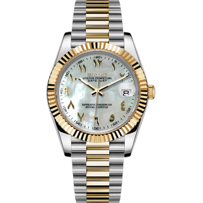 SeikoJust - Two tone SkyGold Arabic